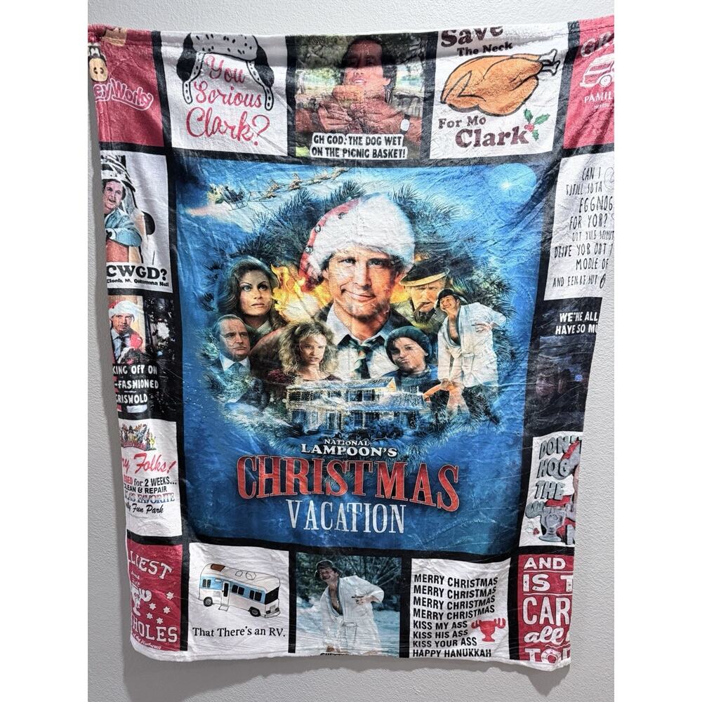 National Lampoon's Christmas Vacation Plush Thin Blanket 40x50